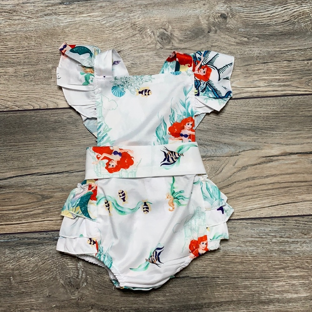 Little Mermaid sleeveless onesie